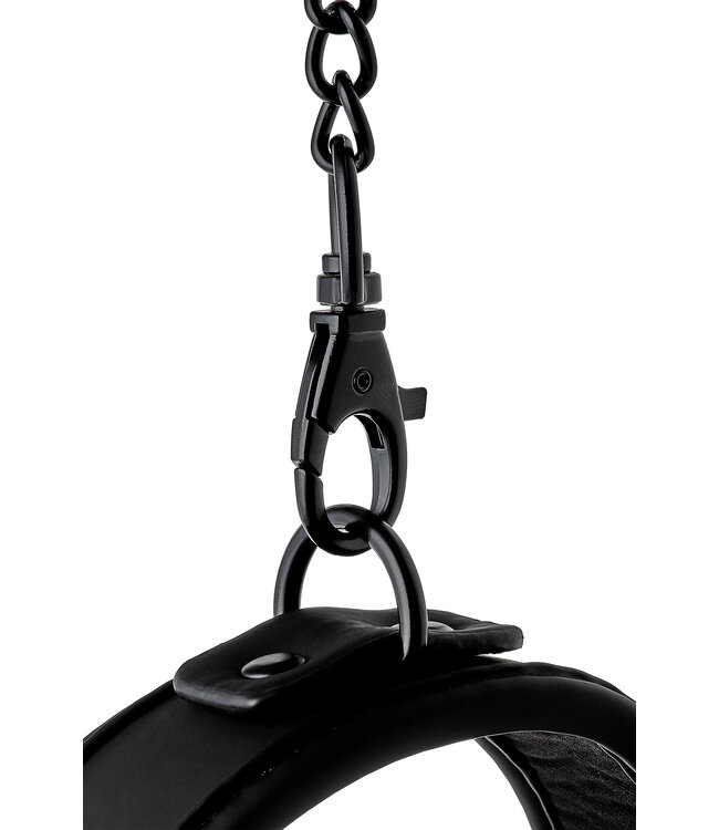 BLAZE LUXURY FETISH - COLLAR AND LEASH BLACK