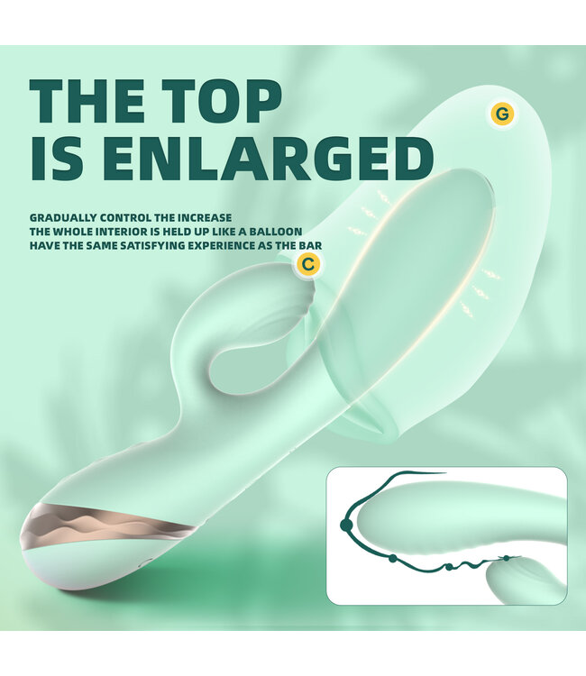 Stringpoint Fancy Her Inflatable Vibrator - Mint Green