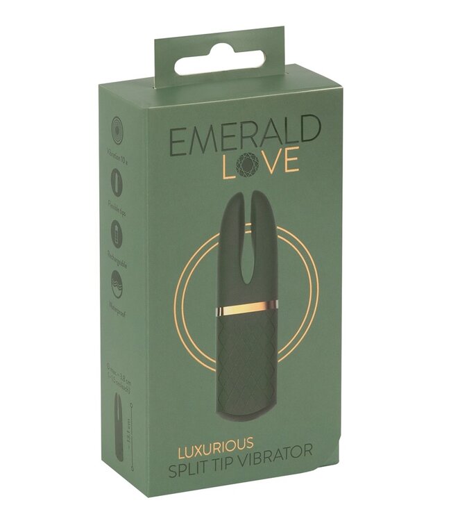 Emerald Love - Luxurious Split Tip Vibrator