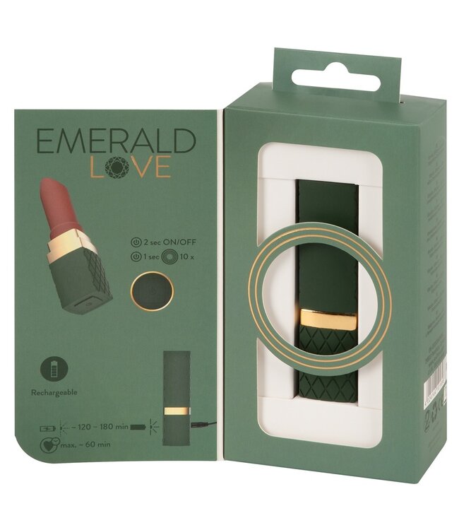 Emerald Love - Luxurious Lipstick Vibrator