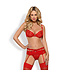 Obsessive HEARTTINA SET 3 PCS RED