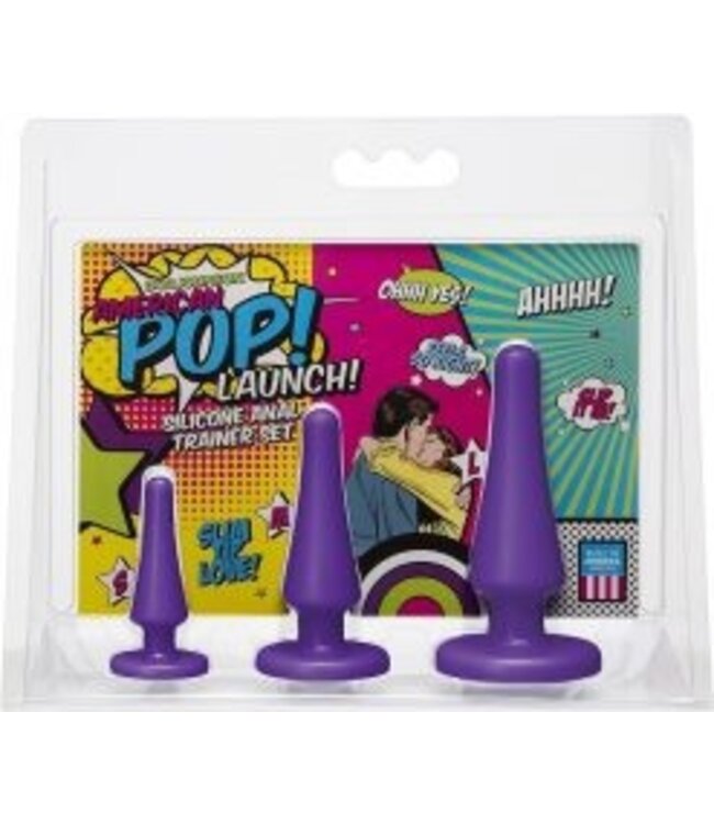 Doc Johnson - American POP! LAUNCH- Silicone Anal Trainer Set