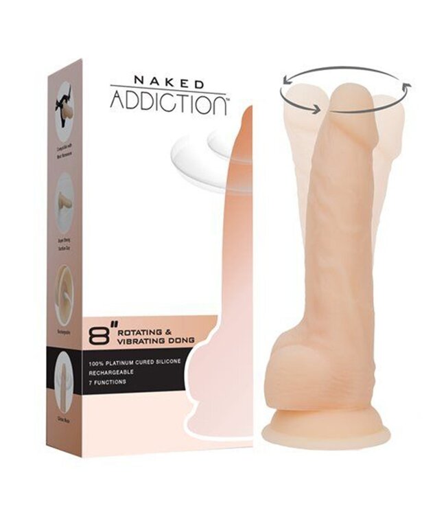 Naked Addiction Rotating & Vibrating Dong