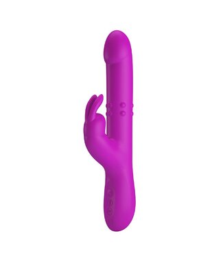 Pretty Love - Reese - Thrusting Rabbit Vibrator - Roze