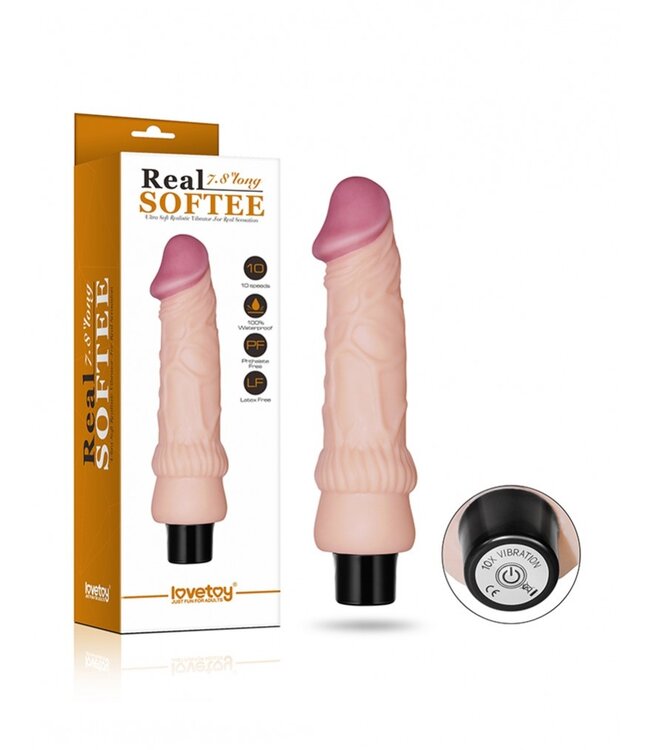 Vibrating Real Softee 7.8" Realistic