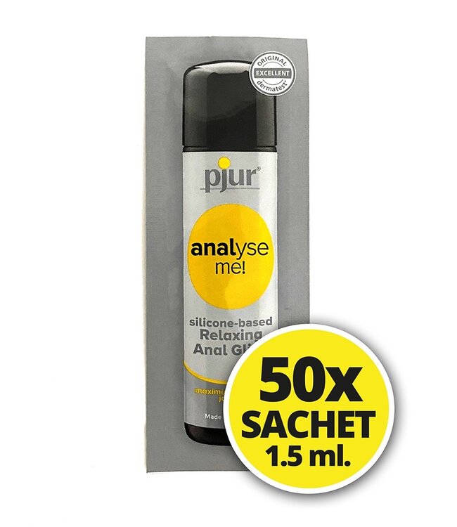 pjur - Analyse Me - Glijmiddel op siliconenbasis - 50 sachets van 1.5 ml