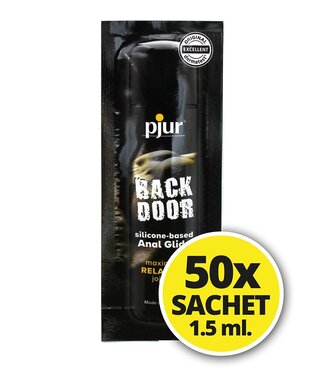 pjur - Back Door - Glijmiddel op siliconenbasis - 50 sachets van 1.5 ml