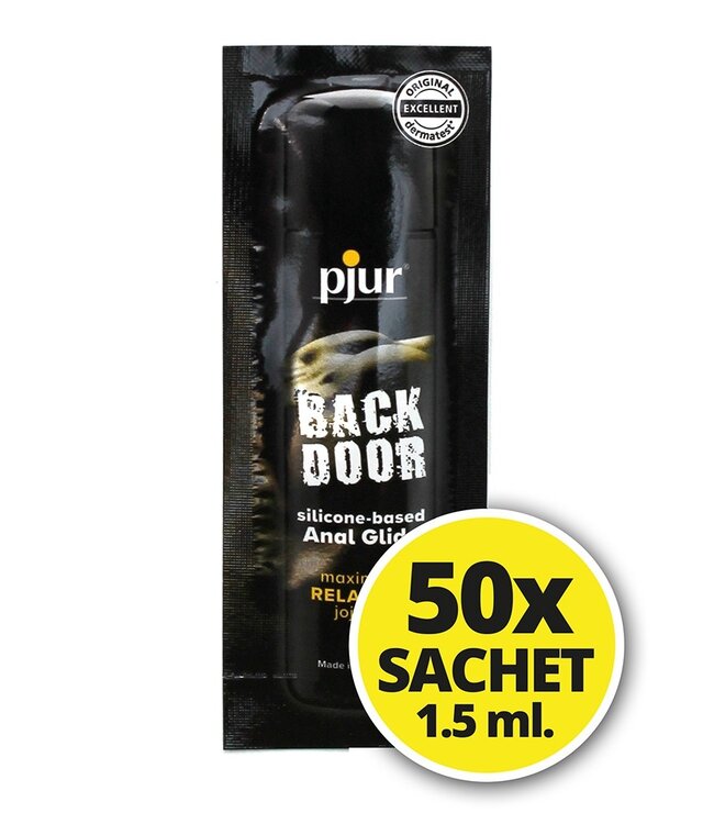pjur - Back Door - Glijmiddel op siliconenbasis - 50 sachets van 1.5 ml