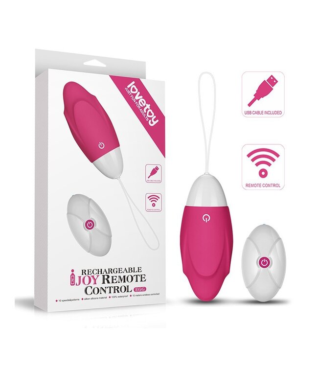 LoveToy - iJoy 2 - Vibrerend Ei met afstandbediening - Roze