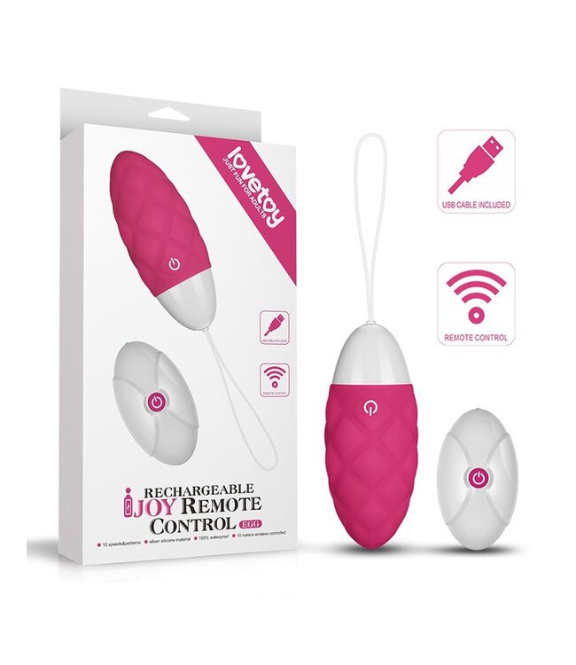 LoveToy - iJoy 1 - Vibrerend Ei met afstandbediening - Roze