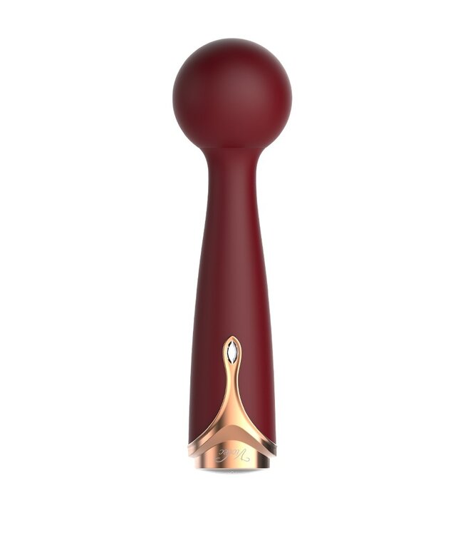 Viotec - Firelick - Mini Wand Vibrator - Goud & Wijnrood