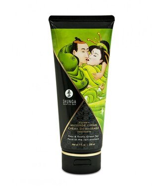 Shunga - Eetbare Massage Crème - Pear & Exotic Green Tea - 200 ml