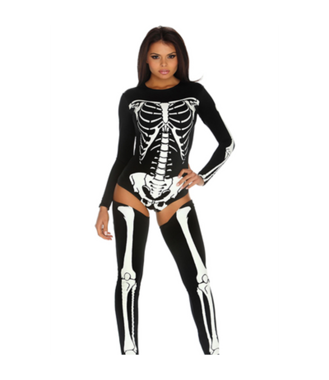 Bad to the Bone - Sexy Skeleton Costume - XS/S