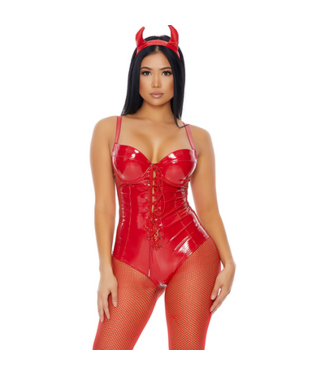 Fiore Hosiery Heat It Up - Sexy Devil Costume - M/L