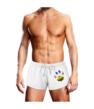 Prowler Swim Trunk White Oversized Paw - M