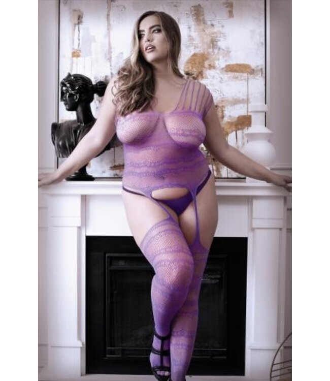 Visnet Jarretel Catsuit - Curvy