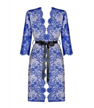 obsessive Cobaltess Kanten Kimono - Blauw