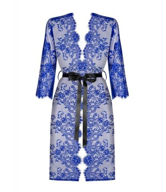 Cobaltess Kanten Kimono - Blauw