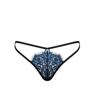 obsessive Yassmyne Sexy Kanten String - Blauw