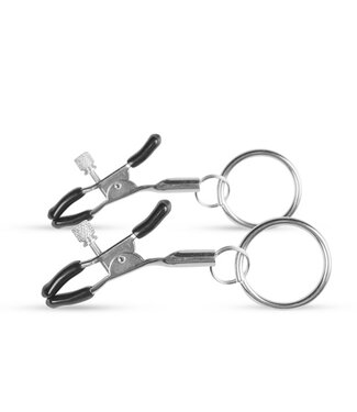 Easytoys Fetish Collection Metalen Tepelklemmen Met Ring