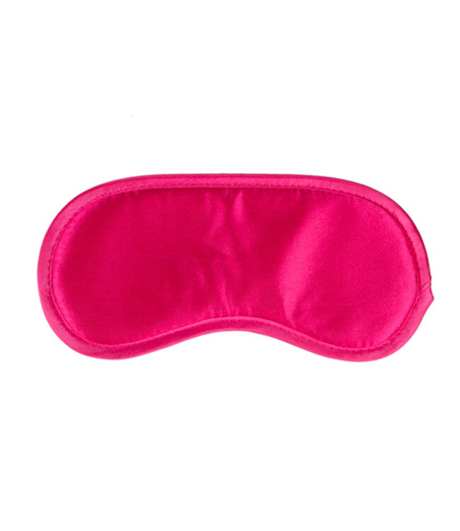 Roze satijnen oogmasker