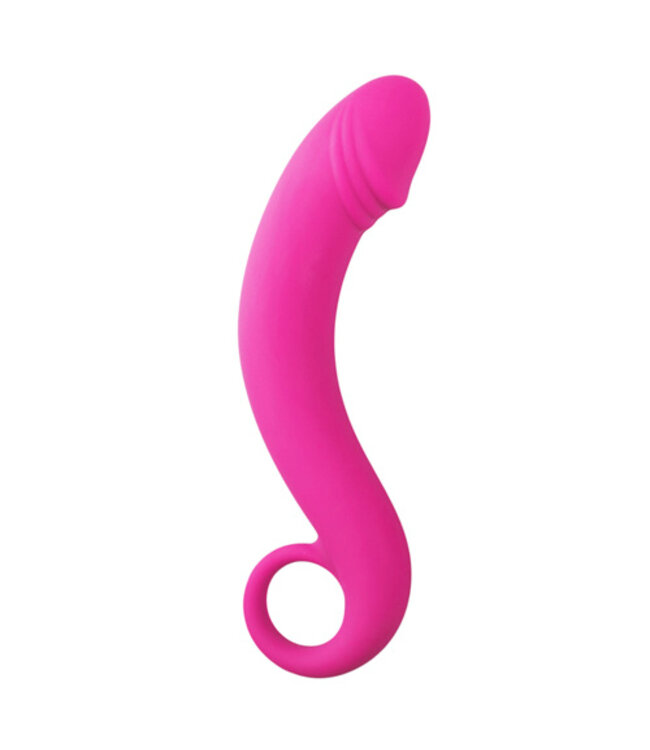 Siliconen prostaat dildo - roze