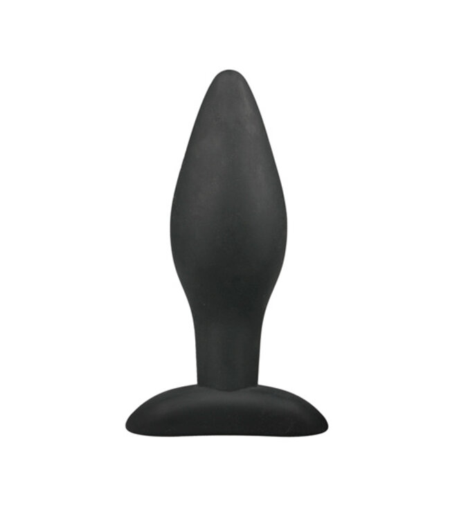 Medium Zwarte Siliconen Buttplug