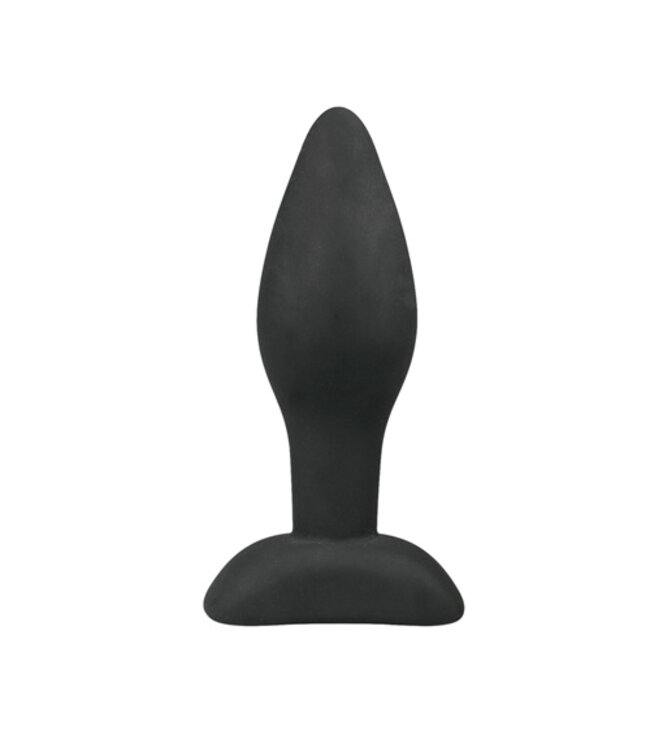 Kleine zwarte siliconen buttplug