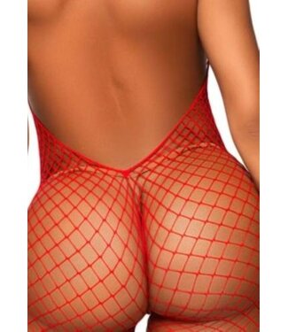 Leg Avenue What U Want Visnet Catsuit - Rood