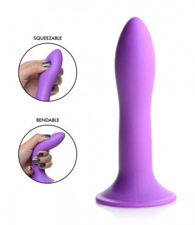 Squeeze-It Siliconen Dildo - Paars