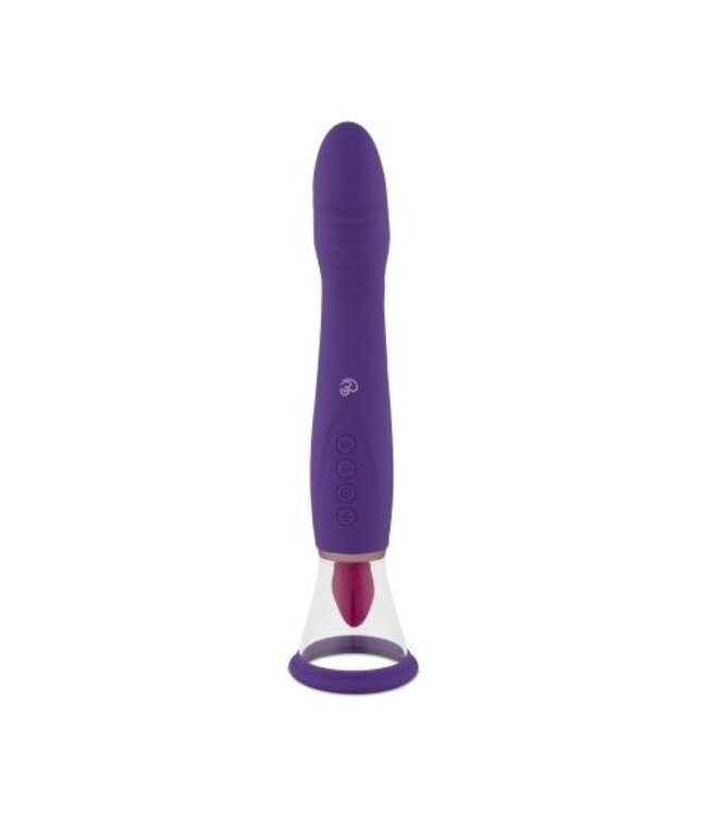 Pleasure Pump Met G-Spot Vibrator - Paars