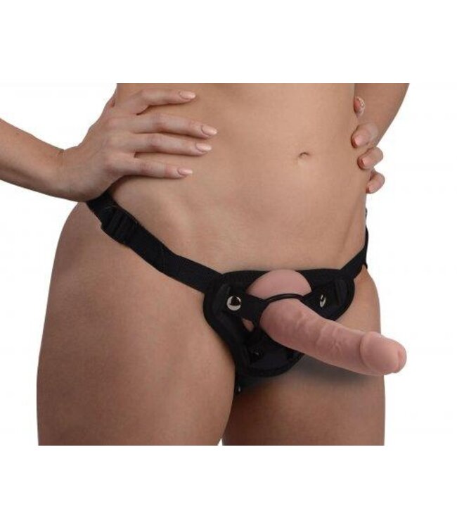 Brazen Siliconen Dildo Met Harnas - 20 cm