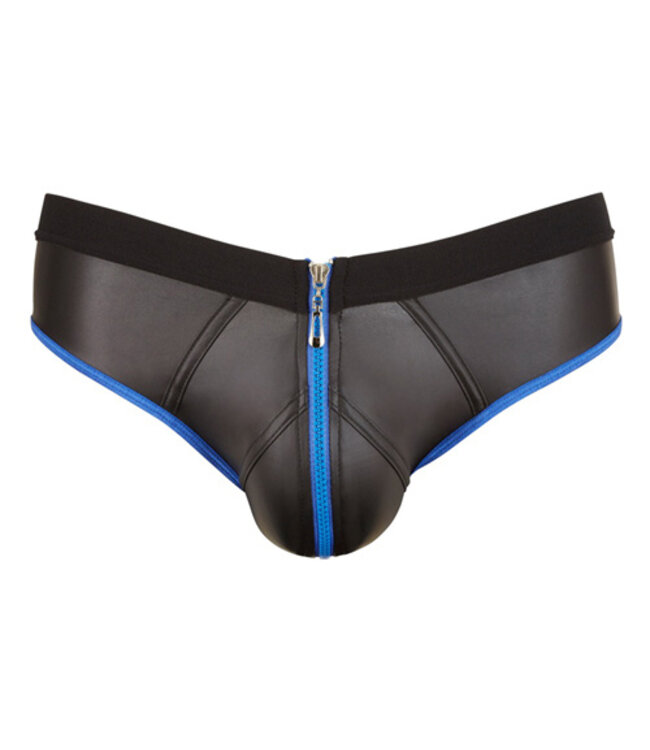 Slip Met Open Achterkant - Zwart/Blauw