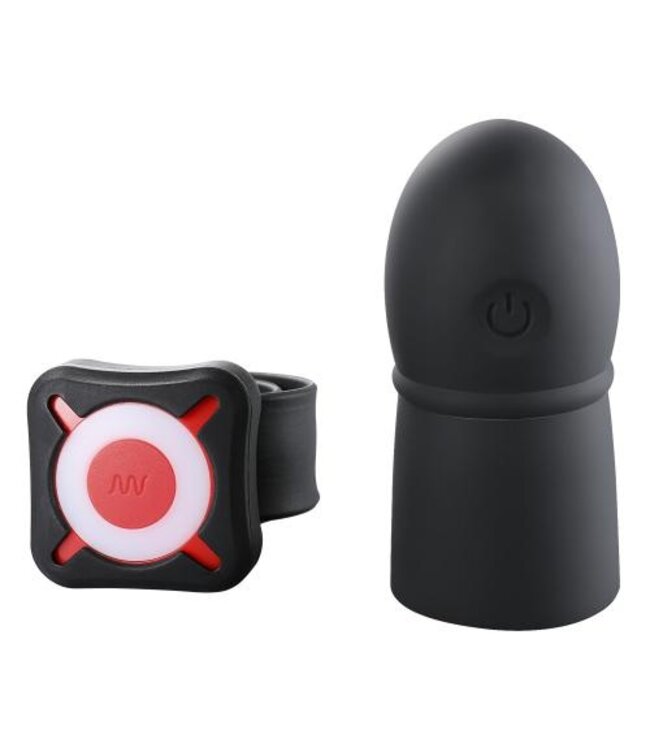 OTOUCH - Super Striker Verlengende Penis Sleeve Met Vibraties - Zwart