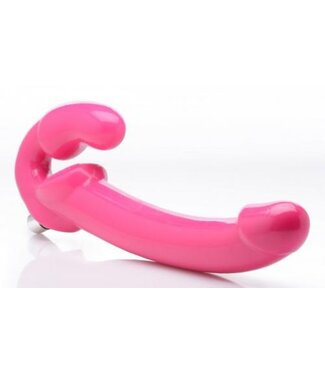 Strap U Revolver Vibrerende Strapless Strap-On XXL - Roze