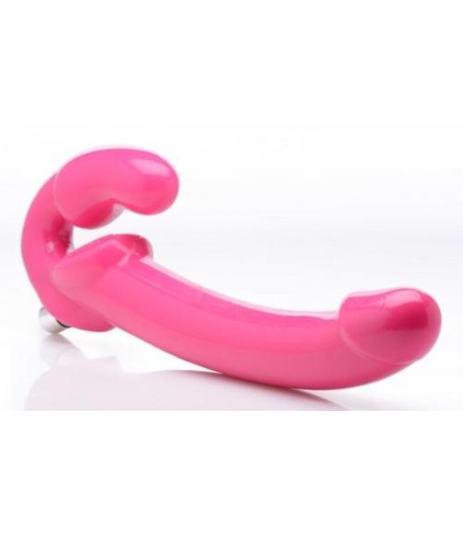 Revolver Vibrerende Strapless Strap-On XXL - Roze