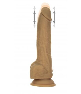 Naked Addiction Naked Addiction - Realistische Stotende Dildo met Afstandsbediening - 23 cm