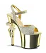 Pleaser Plateauschuhe REVOLVER Gold