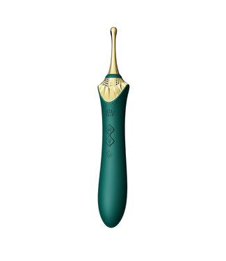 ZALO - Bess 2 - Verwarmende Clitoris Massager met 4 opzetstukken - Groen