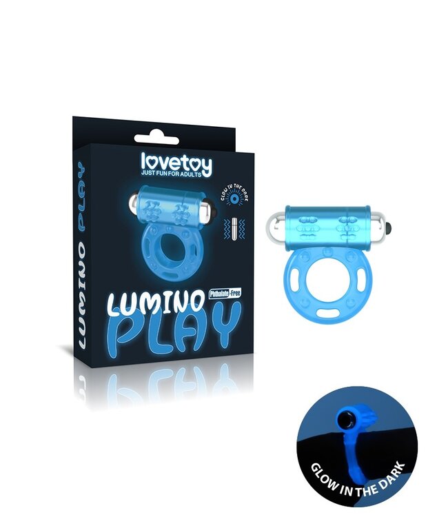 LoveToy - Lumino Play Cock Ring Vibrator - Glow in the Dark