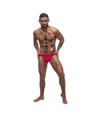 Male Power Bong Thong - L/XL - Red