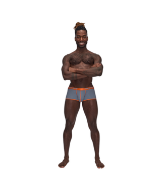 Male Power Uplift Mini Short - M - Grey