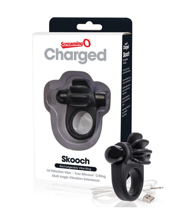 The Screaming O - Charged Skooch Ring Zwart