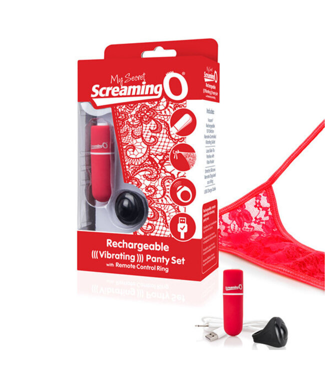 The Screaming O - Charged Remote Control Panty Vibe Rood