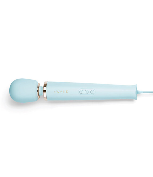 Le Wand - Krachtige Plug-In Vibrerende Massager Blauw