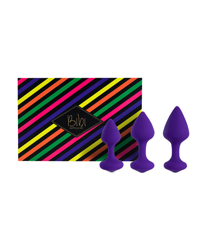 FeelzToys - Bibi Butt Plug Set 3 st. Paars