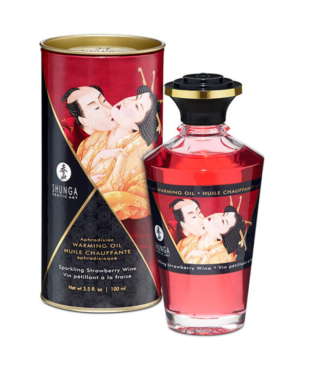 Shunga - Aphrodisiac Verwarmende Olie Aardbeienwijn 100 ml