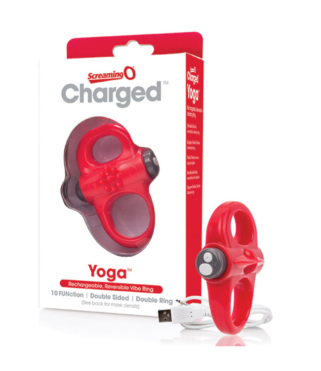 The Screaming O - Charged Yoga Vibe Ring Rood