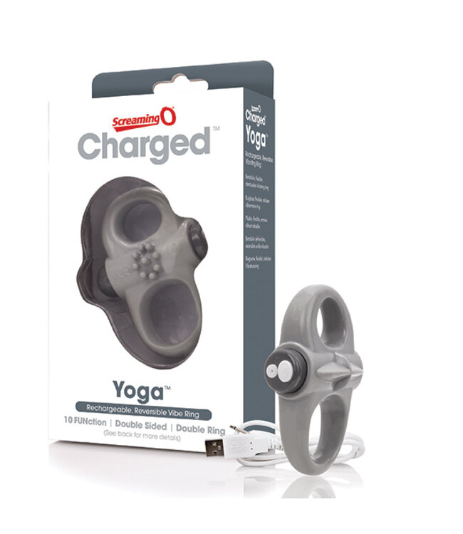 The Screaming O - Charged Yoga Vibe Ring Grijs