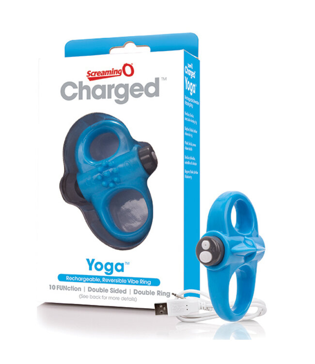 The Screaming O - Charged Yoga Vibe Ring Blauw